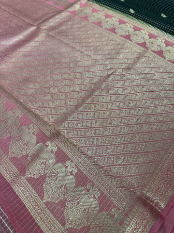 Premium Semi Crepe Mysore Silk Saree💚