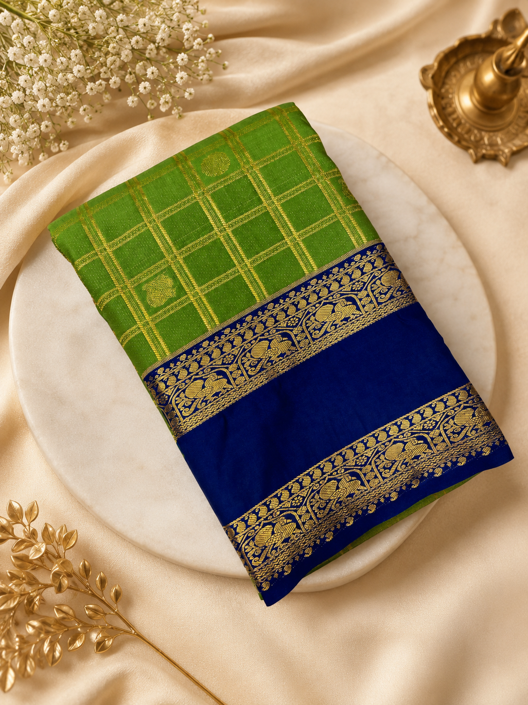 Premium Bridal Semi Kanchipuram Silk Saree