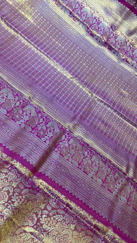 Pure Kanjeevaram silk mark certified saree