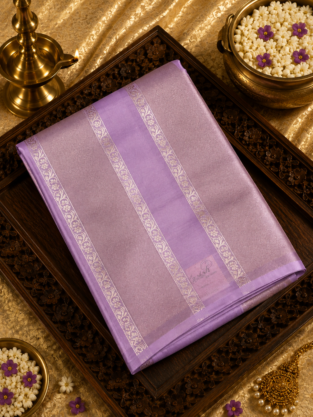 Pure Chinnon Saree (Light)✨