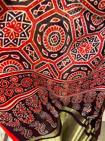 Pure modal silk saree