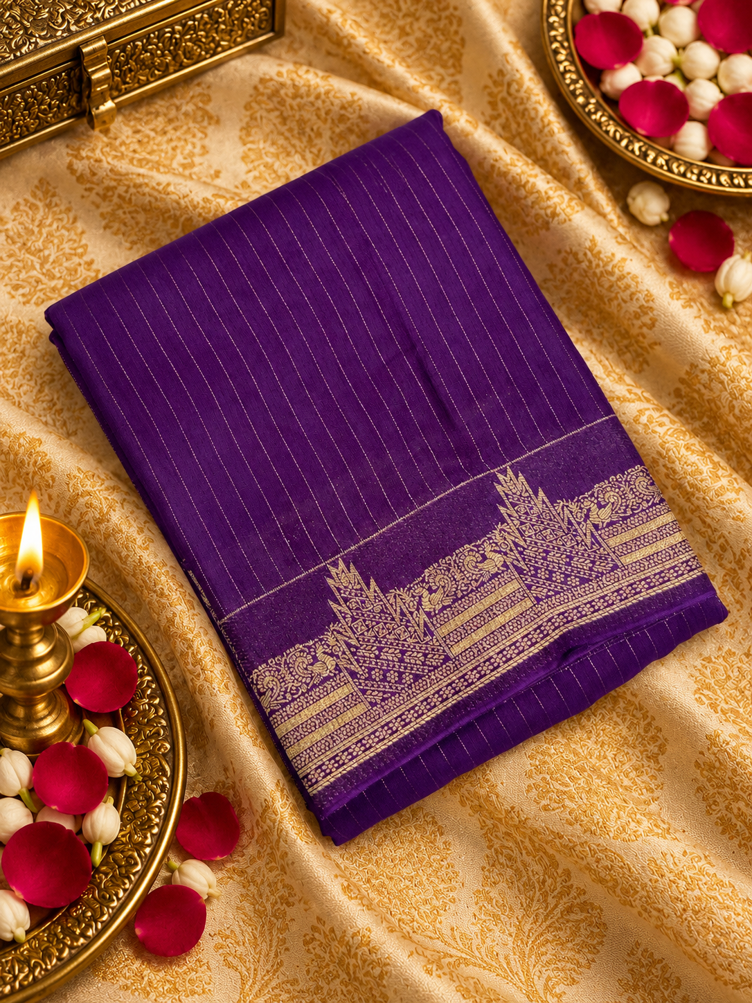 Premium Crepe Silk Saree - 902771