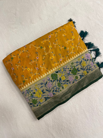 Tussar Patani Meena cont Saree