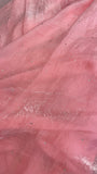Premium Fendicrush Saree- Baby pink