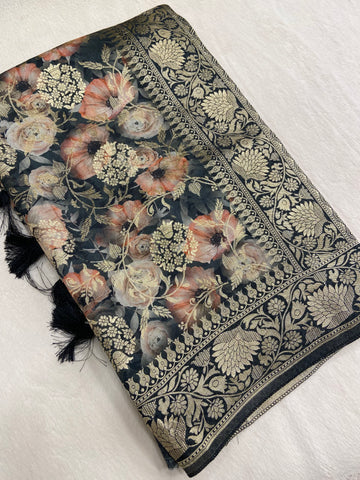 Fancy Crepe Silk Saree