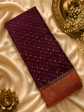 Pure mix crepe silk saree