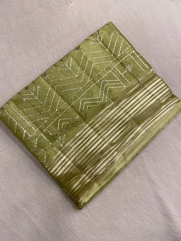 Premium Organza With Embroidery Saree