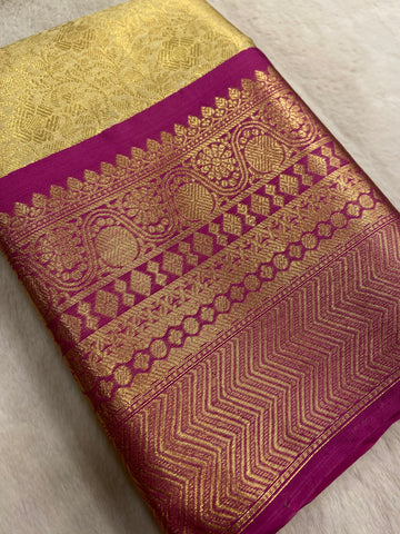 Semi Kanchipuram silk saree
