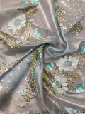 Premium Organza Saree With Thread Work