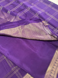 Pure Mix Mysore Crepe Silk Saree- Purple