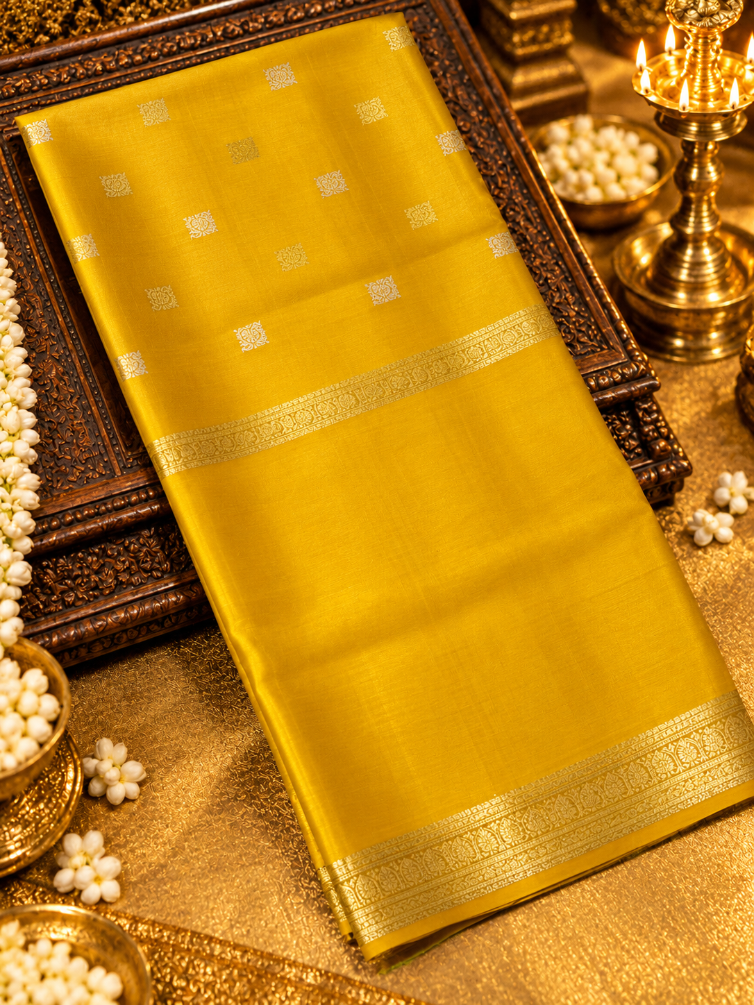 Premium Semi Mysore Crepe Silk Saree - 902499