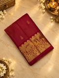 Pure 1G zari handloom Kanjeevaram Silk Saree- Silk mark certified- PS2407