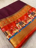 Premium Crepe Semi Mysore Silk Saree- 902663