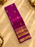 Pure 1G gold zari handloom Kanjeevaram Silk Saree- Silk mark certified- PS2400