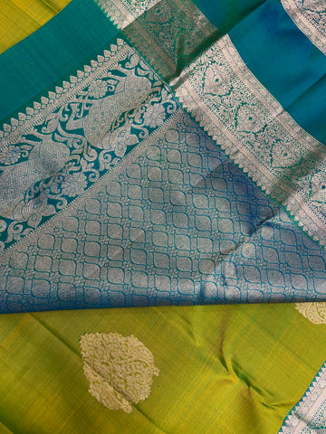 Pure 1G zari handloom Kanjeevaram silk mark certified saree