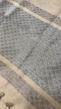 Premium tussar saree with embroidery