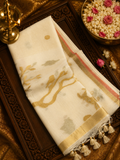 Pure Linen Cotton Saree