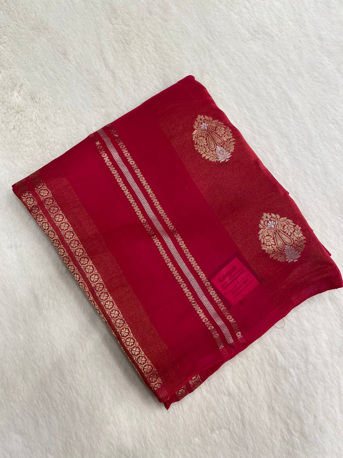 Pure Chinnon Saree (pink)