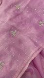 Premium Fendicrush Saree (lavender)