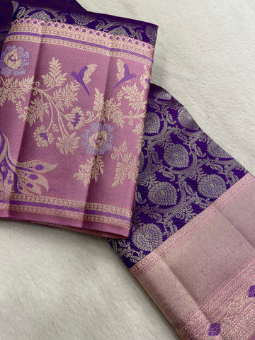 Pure Zari Handloom Kanjeevaram Silk Mark Certified Saree