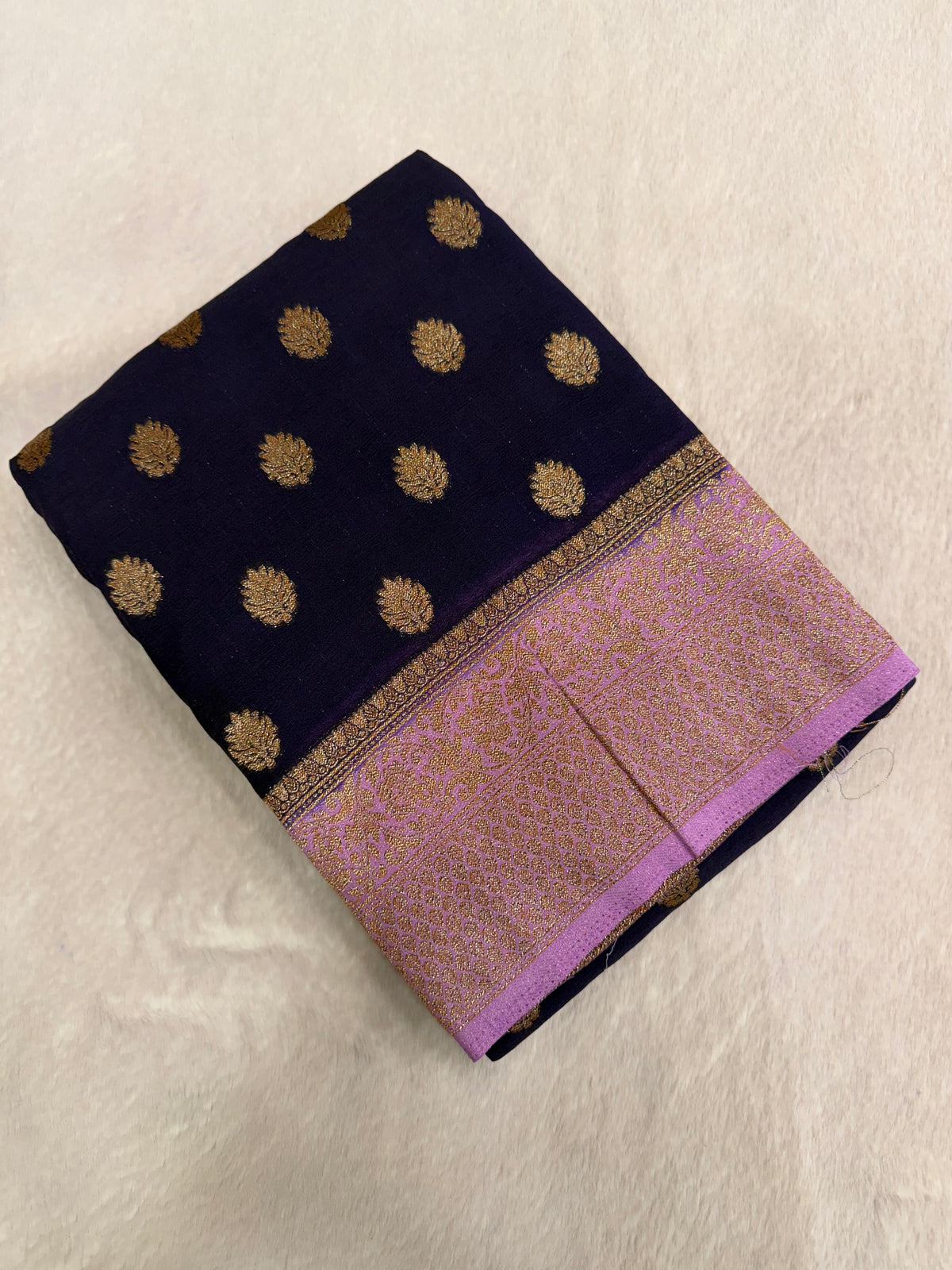 Premium Khaddi Georgette Saree 💜