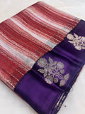 Pure soft organza saree with satin border