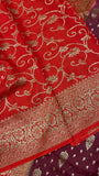 Pure mix crepe silk saree