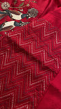 Premium Soft Chinnon Saree With Embroidery - 901982