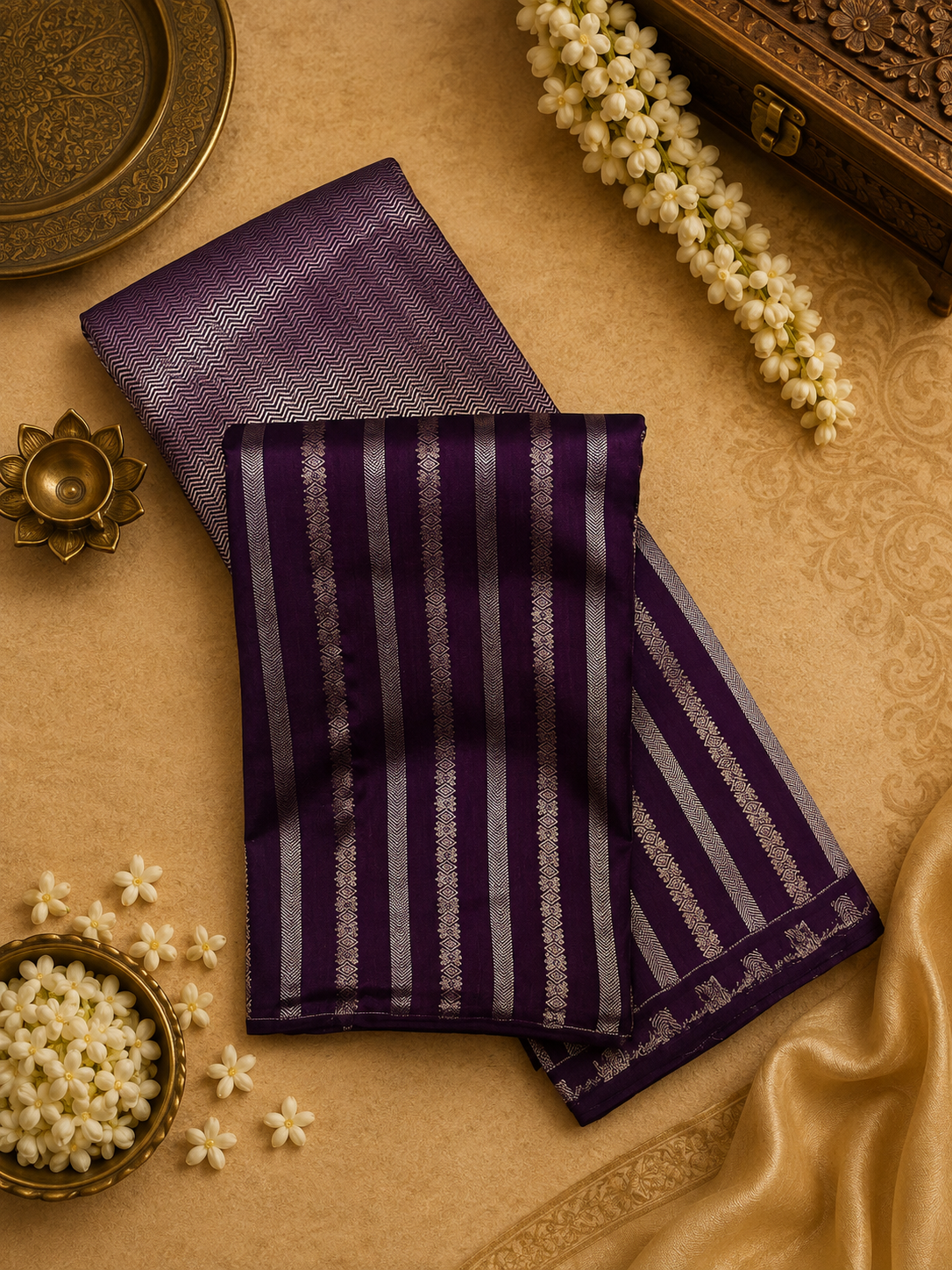 Pure Kanjeevaram Silk Saree- Silk mark certified
