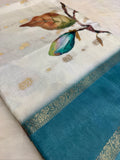 Premium printed dola silk saree- 902266
