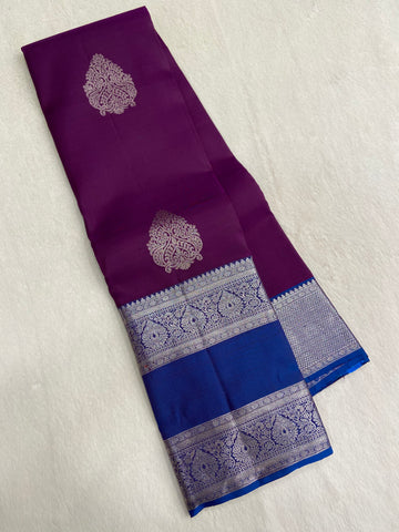 Pure 1G zari handloom Kanjeevaram silk mark certified saree