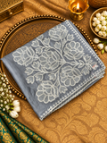 Premium Soft Organza Saree With Embroidery - 902677