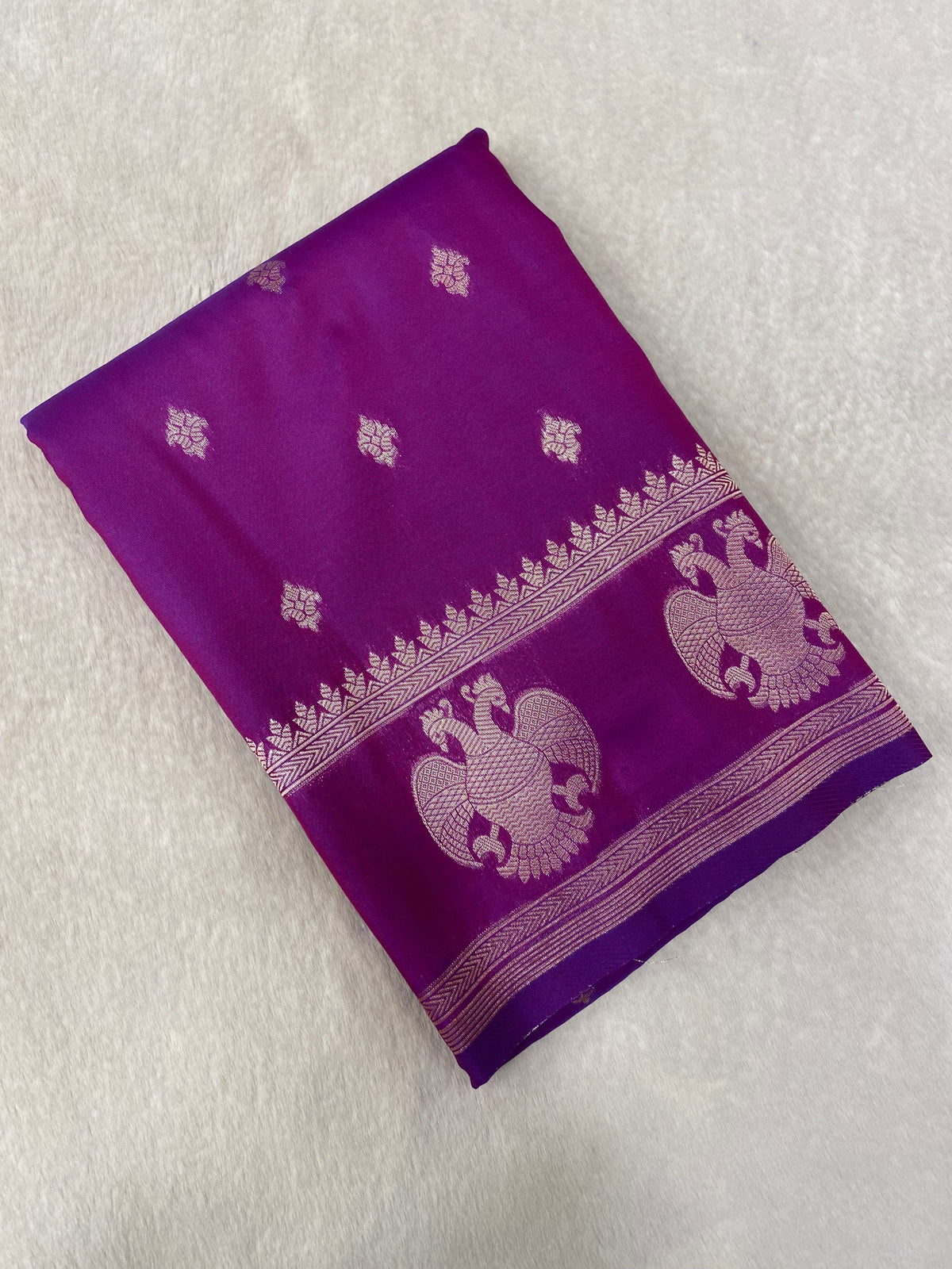 Semi Kanchipuram Silk Saree💜