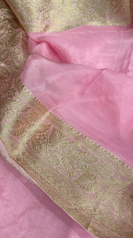 Premium dual tone organza saree