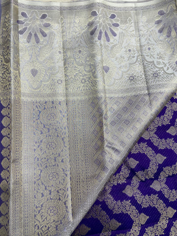 Pure Zari Handloom Kanjeevaram Silk Mark Certified Saree