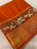 Premium Crepe Mysore Silk Saree With Embroidery - 902533