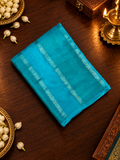 Pure Chinnon Saree- 902217 Sky blue