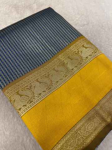 Semi Kanchipuram Silk Saree🌌