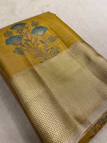 Bridal Semi Tissue Silk Saree