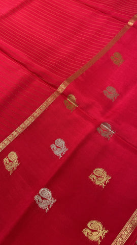 Pure Mix Semi Crepe Mysore Silke Saree💗