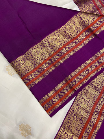 Pure Kanjeevaram silk mark certified saree