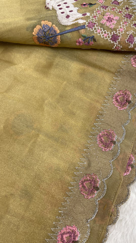 Premium Tissue Organza Saree