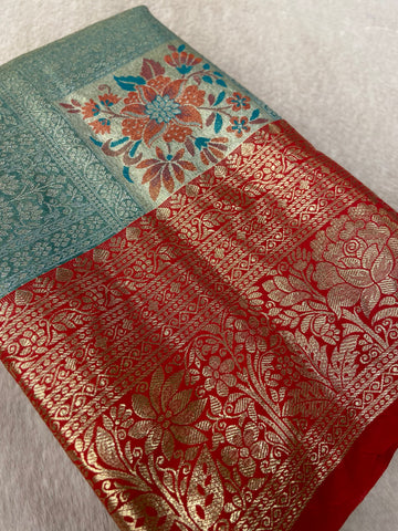 Bridal Semi Tissue Silk Saree