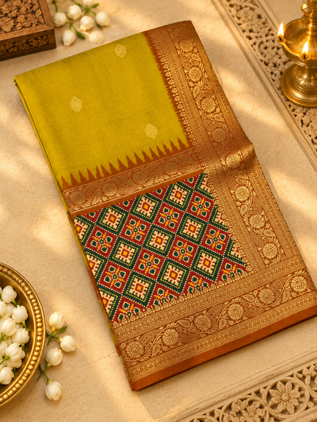 Premium Russian Crepe Silk Saree - 902376