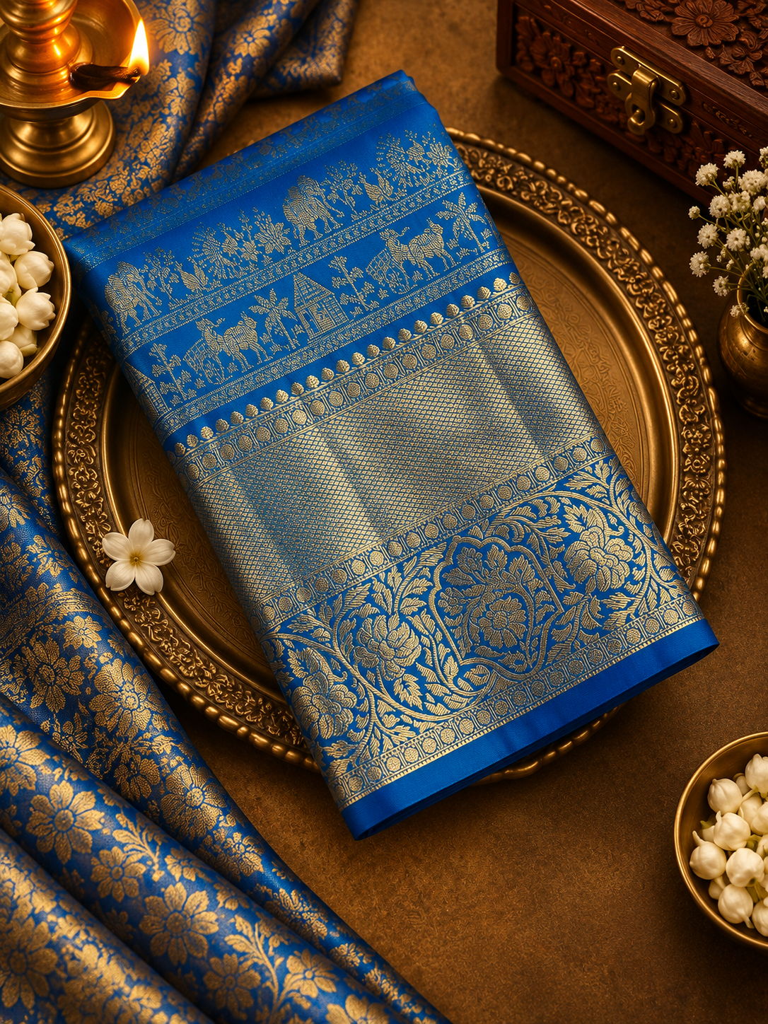 Premium Semi Kanjeevaram Silk Saree - 902209