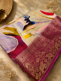 Premium Crepe designer Banarasi Silk Saree
