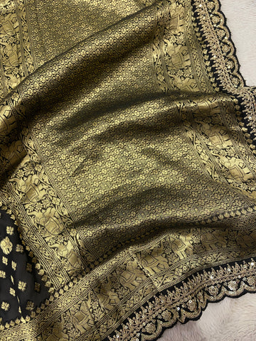 Pure Chinnon Saree