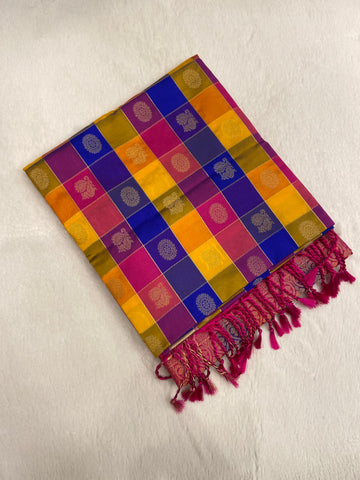 Premium mini Kanchi silk saree💙