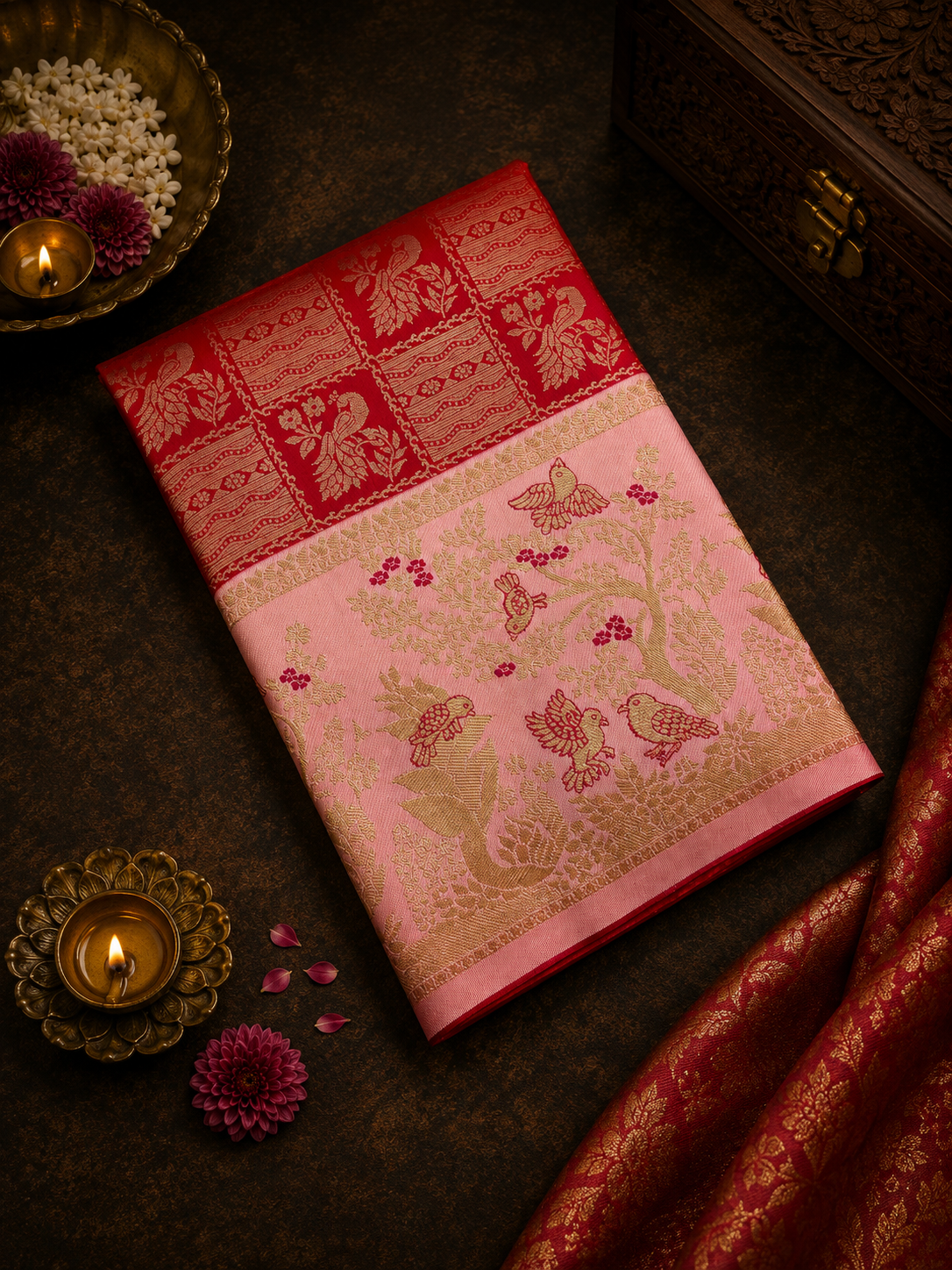 Bridal Semi Tissue Silk Saree