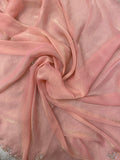 Premium Fendicrush Saree (peach)
